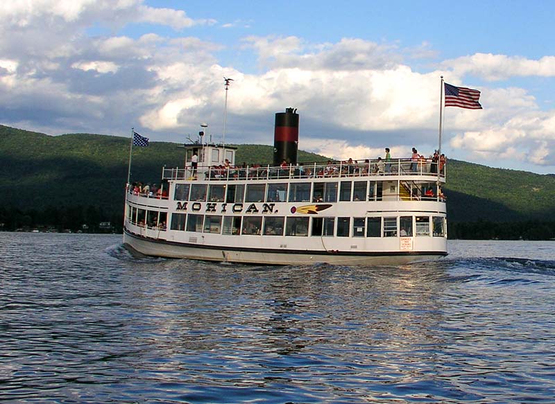 The Mohican steam boat on Lake George
