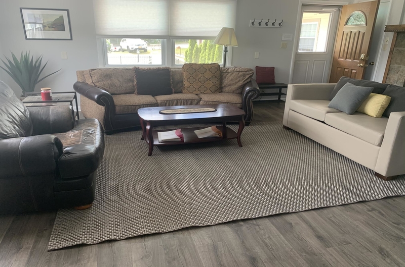 Living room with couches and chair